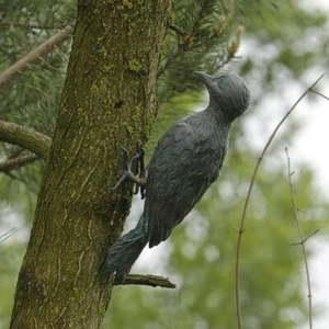 Bronzefigur Buntspecht 31cm Bronze Skulptur Gartenfigur Rottenecker - Bild 1 von 3