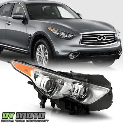 Para Infiniti FX35 FX50 QX70 2009-2017 sin paquete deportivo faros pasajeros no AFS Foto 1 de 4