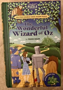 Wizard of Oz 252 Double sided Jigsaw Library Professor Puzzle NEW - Picture 1 of 5
