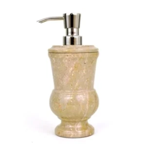 Soap & Lotion Dispenser of Sahara Beige Marble - Pacific Collection - Picture 1 of 3