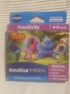 VTech InnoTab MAX Trolls Learning Software New Drawing Shapes & Sorting - Picture 1 of 2