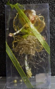 bendable Christmas hanging ornament fairy TJX green with blonde 8" - Picture 1 of 4