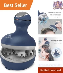 Cordless Electric Massager Silicone Rechargeable 4 Modes for Whole Body Relief - Picture 1 of 13