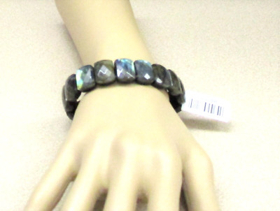 Jay King Silver Reversible Stretch Faceted La...