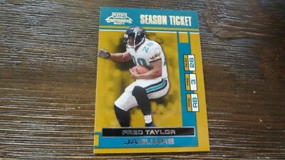 2001 PLAYOFF CONTENDERS #39 SEASON TICKET FRED TAYLOR  FOOTBALL CARD - Image 1 of 3