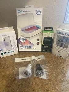 Electronic Bundle; UV Sterilizer, UV Sanitizer, Ear Buds, Car Chargers - Zdjęcie 1 z 11