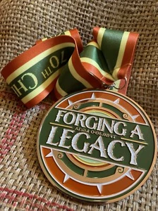 70th Annual Cherokee National Holiday 3rd Place Bronze Medal 2023 Forging Legacy - Picture 1 of 7