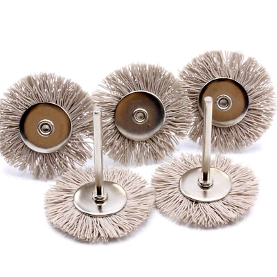 HOBBYPOWER24 5x Nylonbürste [ EXTRA HART ] Reinigungsbürsten 40mm für Dremel Proxxon