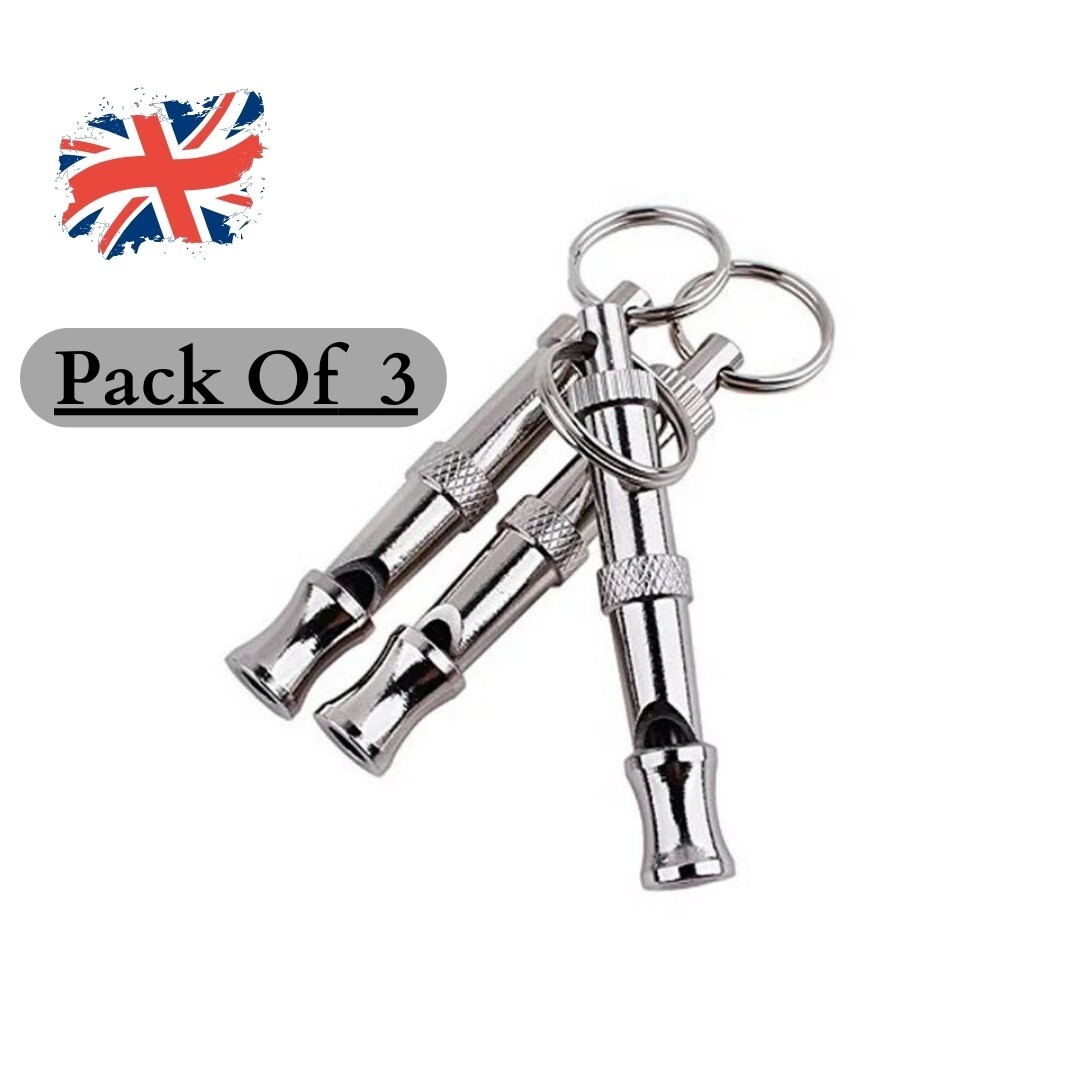 6 Pcs Ultrasonic Dog Training Whistles | Metal Whistles To Stop Barking & Recall Training