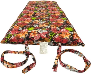 Traditional Floor Rolling Futon Mattress, Cotton/Foam Mats 30 x 80, Tropical Red - Picture 1 of 3
