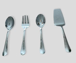 Ginger Stainless Steel Serving Flat Ware 4 Pieces - Picture 1 of 4