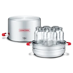 CONCORD Stainless Steel Turbo Steam Canner Canning Steamer Pot Set - Picture 1 of 6