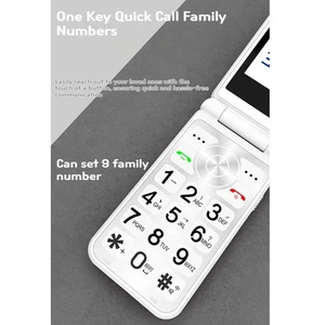 (EU Plug)2G Flip Unlocked Phone Double SIM Double Standby 2.4 Inch Color Screen - Picture 1 of 12