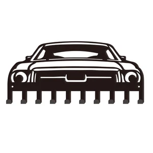 Key Holder Car Theme Wall Mounted Key Hooks for Wall Decorative with 10 Hooks... - Foto 1 di 7