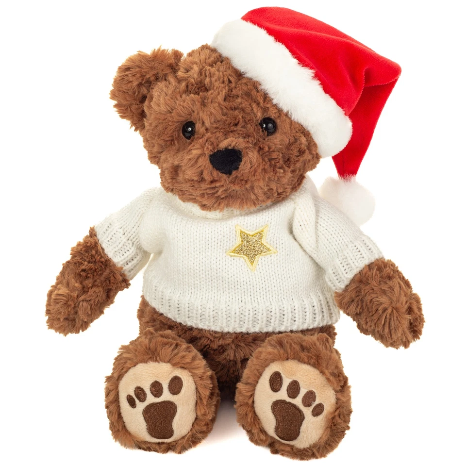 Teddy Hermann Weihnachtsteddybär mit Pullover 30 cm Plüschteddybär - Bild 1 von 1