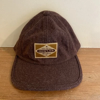 Sombrero Howler Bros Para Hombres Correa Marrón Mezcla de Lana Heed The Call Logo Ajustable Foto 1 de 4