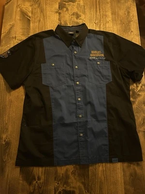 Lote de 2 camisas abotonadas originales Harley-Davidson para hombre - talla 2XL Foto 1 de 4