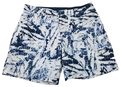 The North Face Shorts Girls Large 14 16 Blue White Leave Tie Dye Amphibious Swim - Image 1 of 4