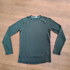 Camicia Smartwool uomo media manica lunga girocollo outdoor verde lana merino - Foto 1 di 10