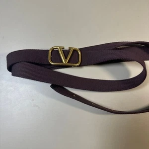 Valentino Garavani V Logo Gürtel Baumwolle Canvas - Bild 1 von 24