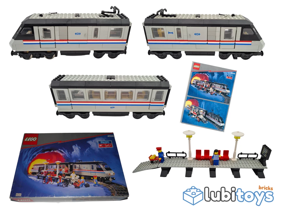LEGO ® railway 9V train 4558 set metroliner locomotive wagon station ENGINE WAGO TRAIN - Image 1 of 1