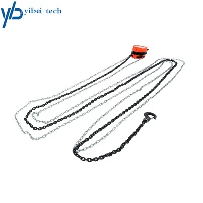YIBEI-TECH 20 FT Chain Hoist 1 Ton Capacity Manual Hand Lift G80 Steel Chain Block Hoist