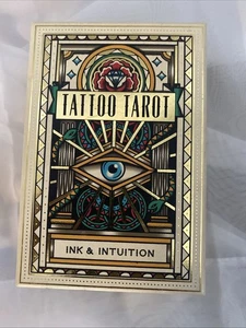 Tattoo Tarot : Ink & Intuition 78 Cards + Booklet EUC - Picture 1 of 5