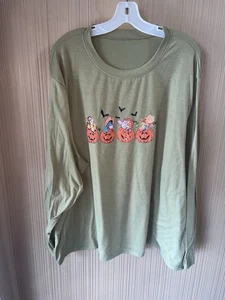Camicia donna taglie forti senza marchio Disney Halloween taglia 4X - Foto 1 di 3