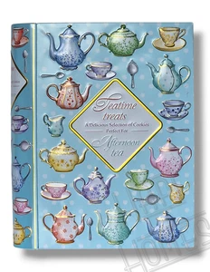 Caja de regalo de Navidad para galletas The Book of Teatime lata en relieve 260 g galletas - Imagen 1 de 4