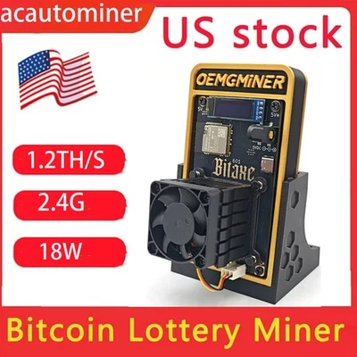 Bitaxe Gamma 601 Solo BTC Miner 1.2TH/s 2.4G WiFi 18W BTC Lottery Miner