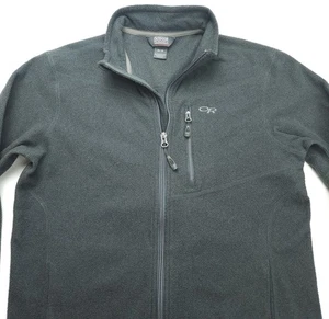 Medium Outdoor Research Full Zip Soleil Jacket Midweight Fleece Mens Gray - Picture 1 of 7