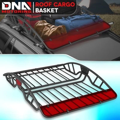 Suporte de armazenamento cesta de montagem no teto rack de carga com carenagem de vento 55" X 40" X 5" - Imagem 1 de 4