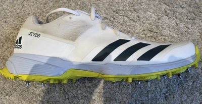 Adidas Cricket Shoes Mens 22YDS White Yellow - Image 1 of 4