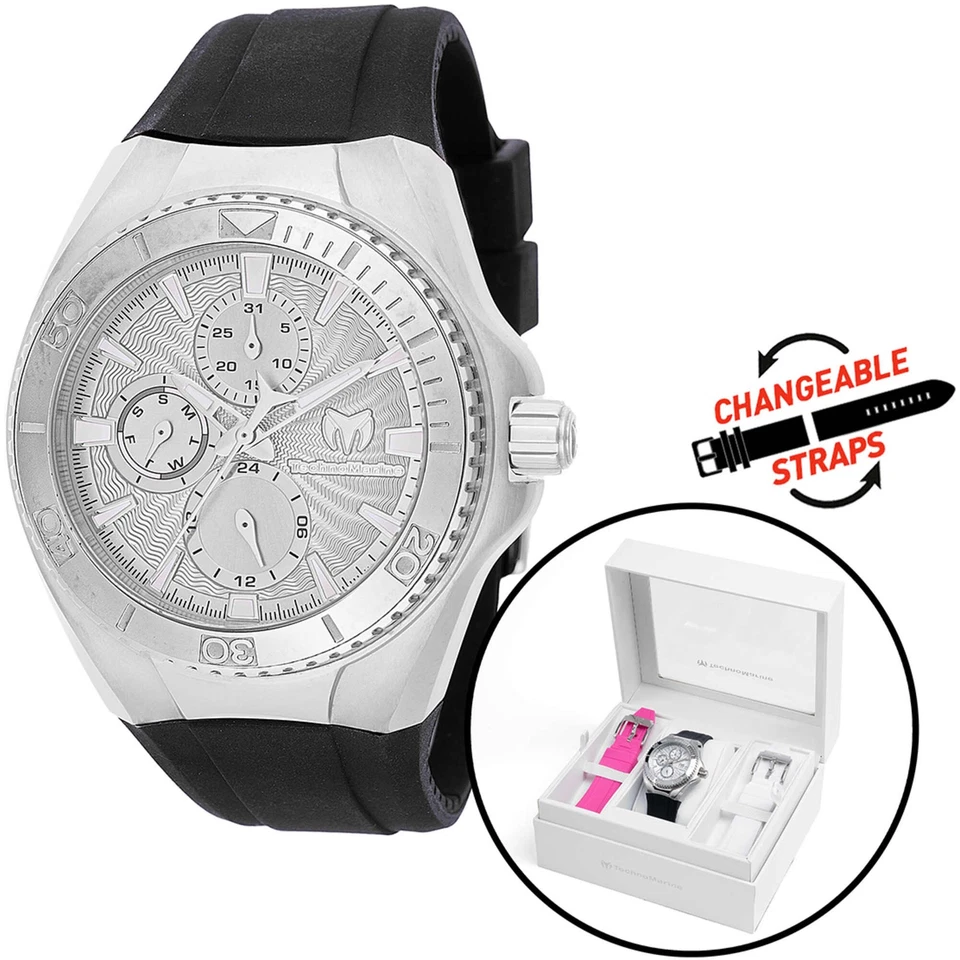Technomarine Women's Watch Cruise California Silver Tone Dial Strap TM-124020