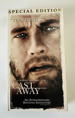 Cast Away Special Edition (VHS, 2001) Tom Hanks, Wilson, Survival, Crash - Image 1 of 3