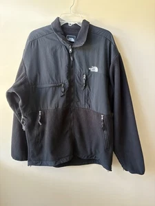 Giacca Polartec Y2K The North Face Denali Fleece Uomo Taglia XL Full Zip Nera - Foto 1 di 9
