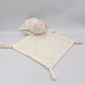 Doudou plat ours blanc INTERBABY - 36147 - Photo 1/2