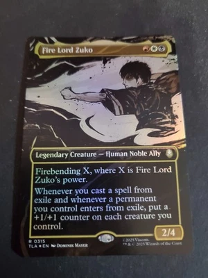Fire Lord Zuko Borderless FOIL 0315 MTG Avatar: TLA NM - Image 1 of 2
