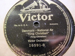 1910 DENMARK National Air ANTHEM King Christian PETER CORNELIUS Danish VICTOR - Picture 1 of 2
