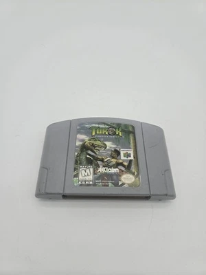 Nintendo 64 N64 Turok Dinosaur Hunter Game 1997 Authentic Cartridge, Tested - Image 1 of 2