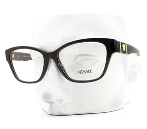 Versace Brille VE 3344F GB1 Brille Glanz Schwarz 54mm Alternative Passform ohne Etui - Bild 1 von 7