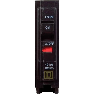 Square D QO120CP 20A 120/240V ac 1-Pole Plug-In Miniature Circuit Breaker - Picture 1 of 2