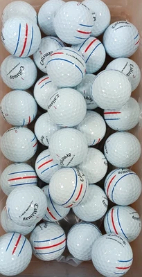 36 AAAAA COMO NUEVAS Callaway TRIPLE PISTA Cromo Suave Serie • ¡Excelentes Pelotas de Golf 5A! Foto 1 de 4