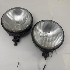 PIAA Vintage 7" Driving/Fog/Off Road Lights Black Steel Housing WORK Round - Picture 1 of 10