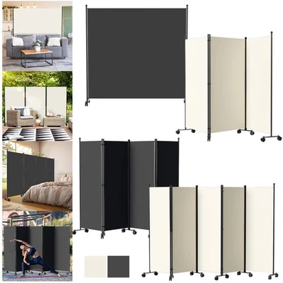 Paravent Windschutz Raumteiler Trennwand auf Rollen Balkon Umkleide Terrasse - Bild 1 von 4