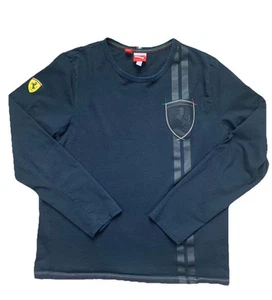 Scuderia Ferrari Puma Long Sleeve Black Racing Shirt Men’s Large - Picture 1 of 8