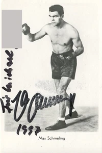 MAX SCHMELING † - Autogramm orig. - Schwergewichts-Box-WM 1930-32 , Joe Louis - Bild 1 von 1