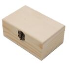 Gravierte quadratische Holzscharnierbox personalisiertes Handwerk oder Aufbewahr