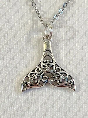 "Collar colgante cola de sirena 20"" cadena de acero inoxidable vida marina NUEVO Foto 1 de 4