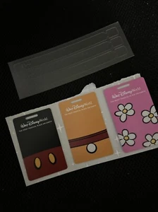 Walt Disney World Luggage Tags with Straps - 2024, Lot of 3, New !! - Picture 1 of 4